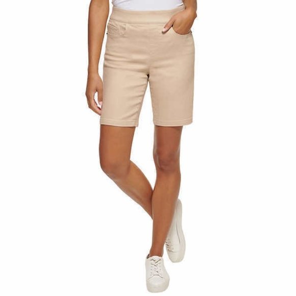 NWOT DKNY Jeans Women's Comfort Stretch Pull-On Bermuda Short Size S $55 B272 - Picture 1 of 2